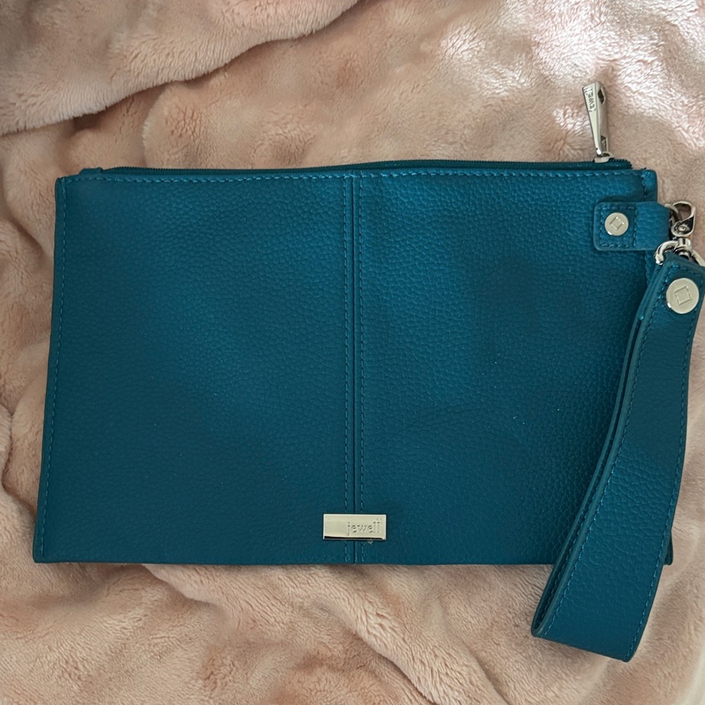 Thirty-One Teal Wristlet Clutch